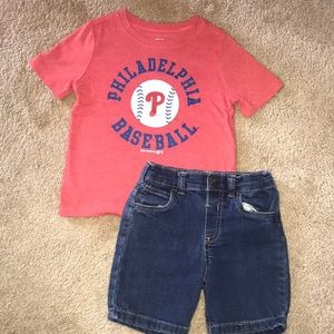 3T Philadelphia Phillies T Shirt & Shorts Set⚾️
